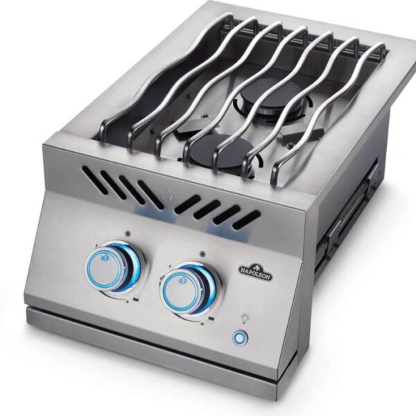 BUILT-IN 700 SERIES INLINE DUAL RANGE TOP BURNER WITH STAINLESS STEEL COVER